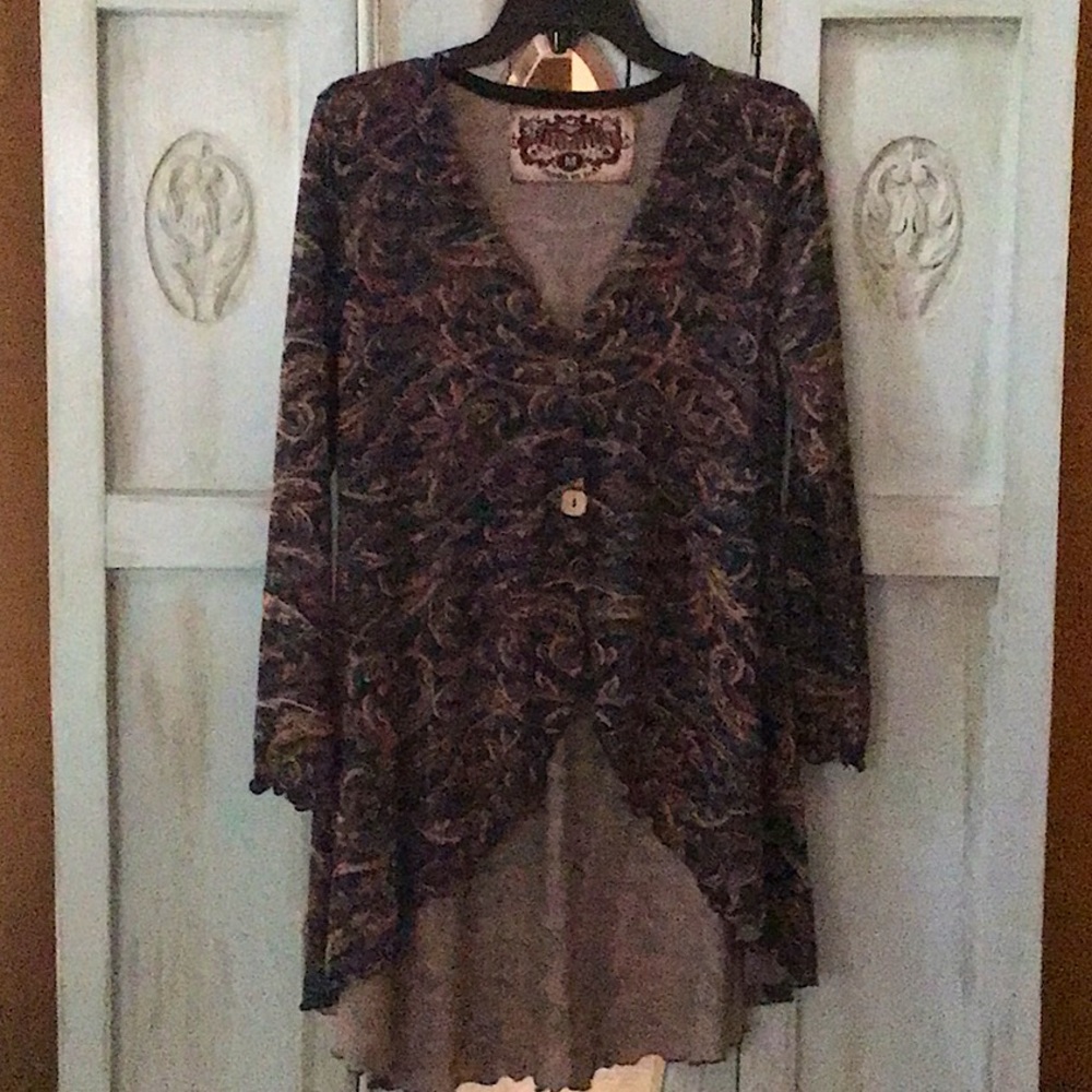 amma asymmetrical cardigan